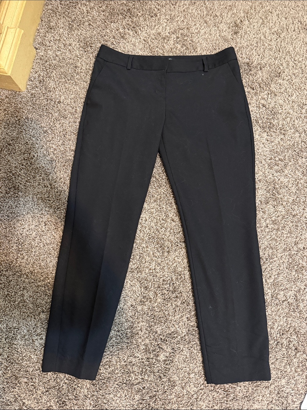 Express Black Columnist Straight-Leg Pants